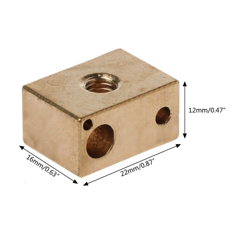 3d принтер медный нагревательный прибор блок для меди Hotend высокая температура V6 Сопла Экструдер