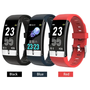 

Fitness Watch 1.08in Color Screen Sport Tracker IP68 Waterproof ECG Heart Rate Sleep Quality Temperature Monitoring Wrist Watch
