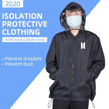 

Protective Isolation Cloth Hood Mask Breathable Lightweight Dustproof Man Women Hiking Cloth Anti-fog Removable Epidemic Cloth