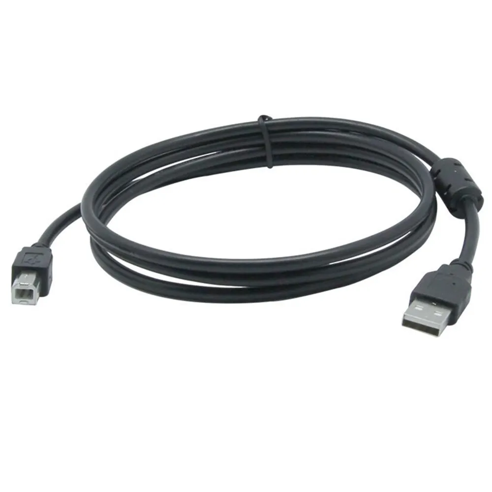 Черный USB 2,0 кабель для принтера Удлинительный USB A до B принтер сканер свинцовый кабель скорость до 480 Мбит оптовые продажи - Цвет: Черный