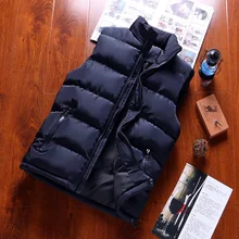 Коллекция года, повседневный мужской хлопковый жилет в Корейском стиле для подростков новая продукция, осенне-зимняя мужская Толстая очень большая хлопковая куртка Cott
