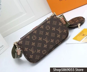 

Luxury Leather Handbags Women Bags Louis Vuitton LV- Designer Brand Women's Shoulder Bags Large Capacity Ladies Hand Bag L3621
