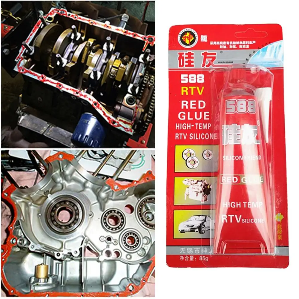 85 г прочный клей высокотемпературный герметик RTV красный крепежный клей для автомобильного двигателя зазор уплотнение Инструменты для ремонта