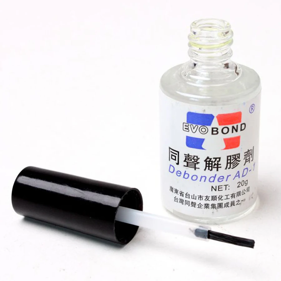 glue remover 20g Glue Adhesive Superglue Remover Cleaner Debonder Bottle For UV Epoxy Resin