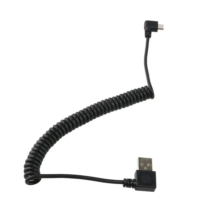 1 м пружинный спиральный USB-C USB 2,0 type C Мужской к USB Micro 5 Pin кабель для зарядки данных для Macbook/ChromeBook/Nokia/Asus Zen AiO