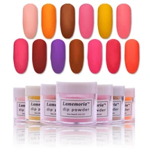 Lamemoria, чистый цвет, погружающийся порошок для ногтей, сделай сам, черный, серебристый, красный, фиолетовый, серия, Dip, порошок для ногтей, дизайн ногтей, без лампы