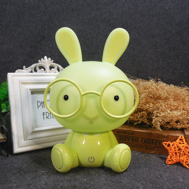 Modern Cartoon Table Lamp Kids Room Bedside Lamp Glasses Rabbit Led USB Table Light Christmas Gift Touch Switch Decor Luminaire Modern Cartoon Table Lamp Kids Room Bedside Lamp Glasses Rabbit Led USB Table Light Christmas Gift Touch Switch Decor Luminaire
