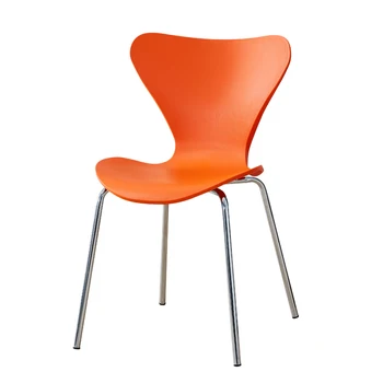 

Modern minimalist iron chair restaurant fashion creative butterfly chair home dining chair stainless steel back chair