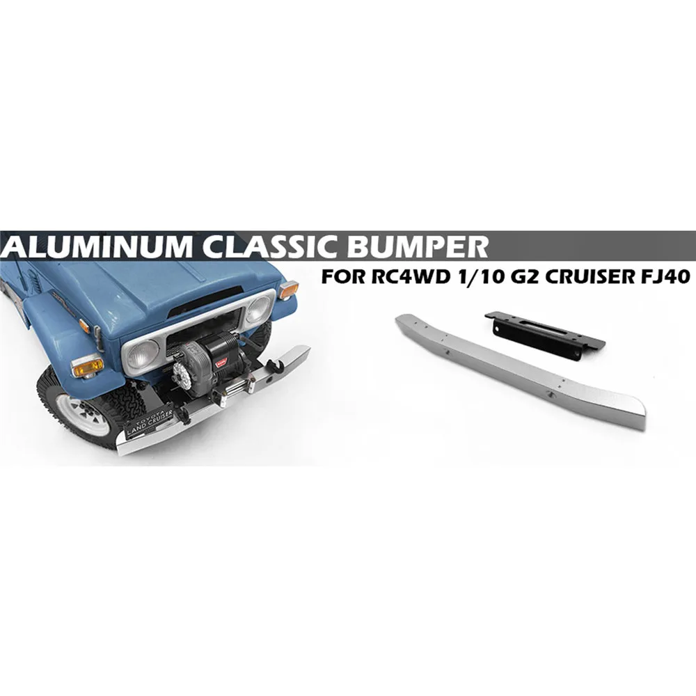 

Classic Metal Front Bumper Assembly for 1/10 RC4WD G2 FJ40 Cruiser RC Car Accessories