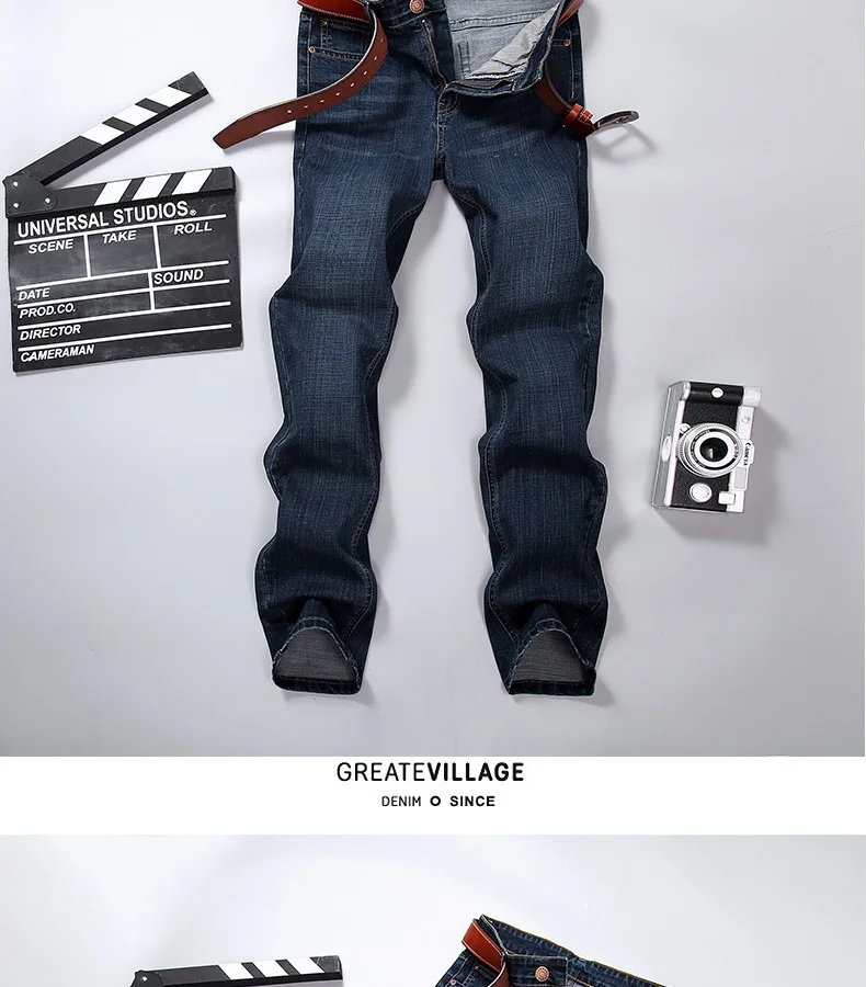 Jeans Men's Slim Women's Light Straight-leg Elasticity Casual Pants Men Spring And Autumn New Style Men's Youth Long Pants Four