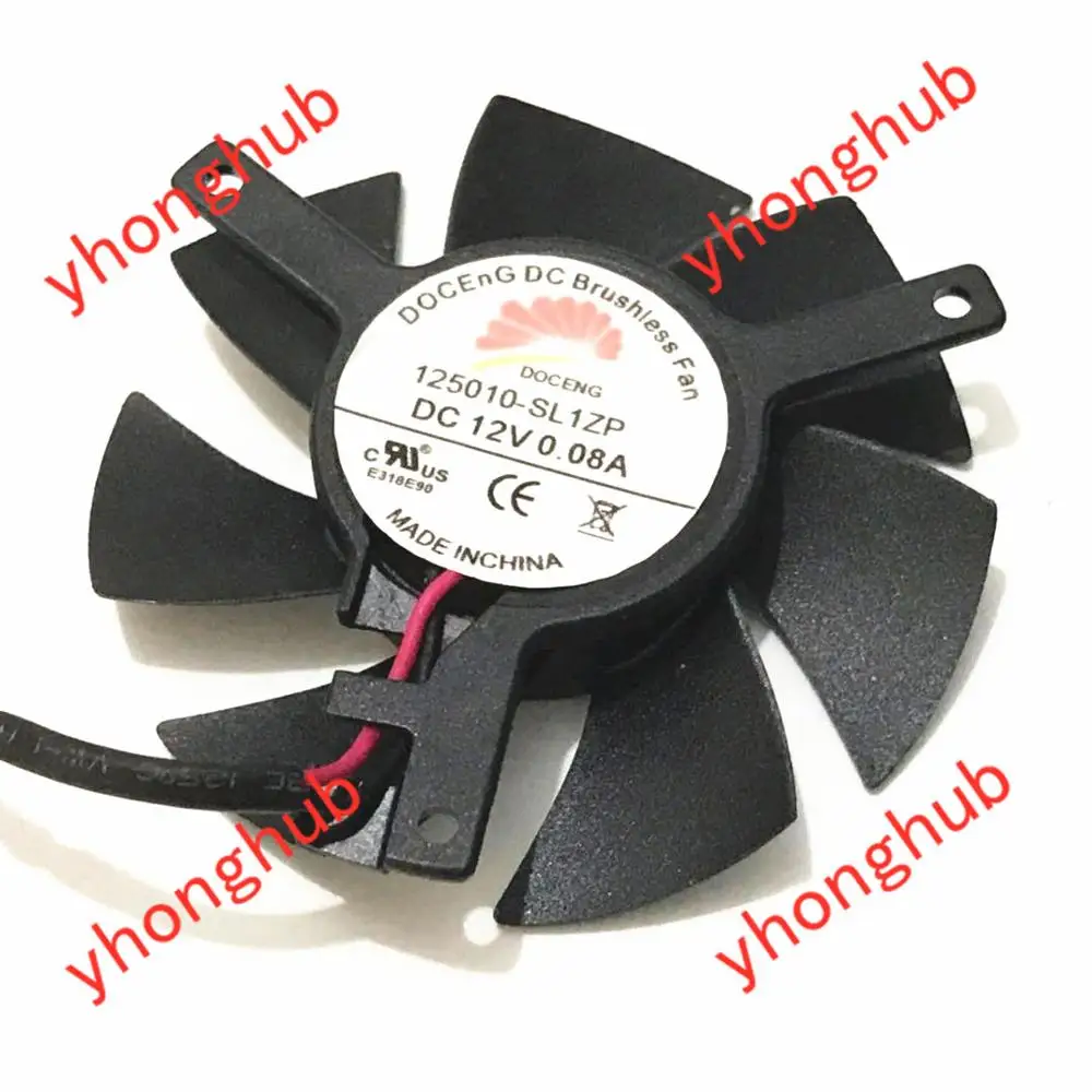 DOCENG 125010 SL1ZP DC 12V 0.08A 47 мм в диаметре. 39 c.t.c 2 провод сервер выполненные