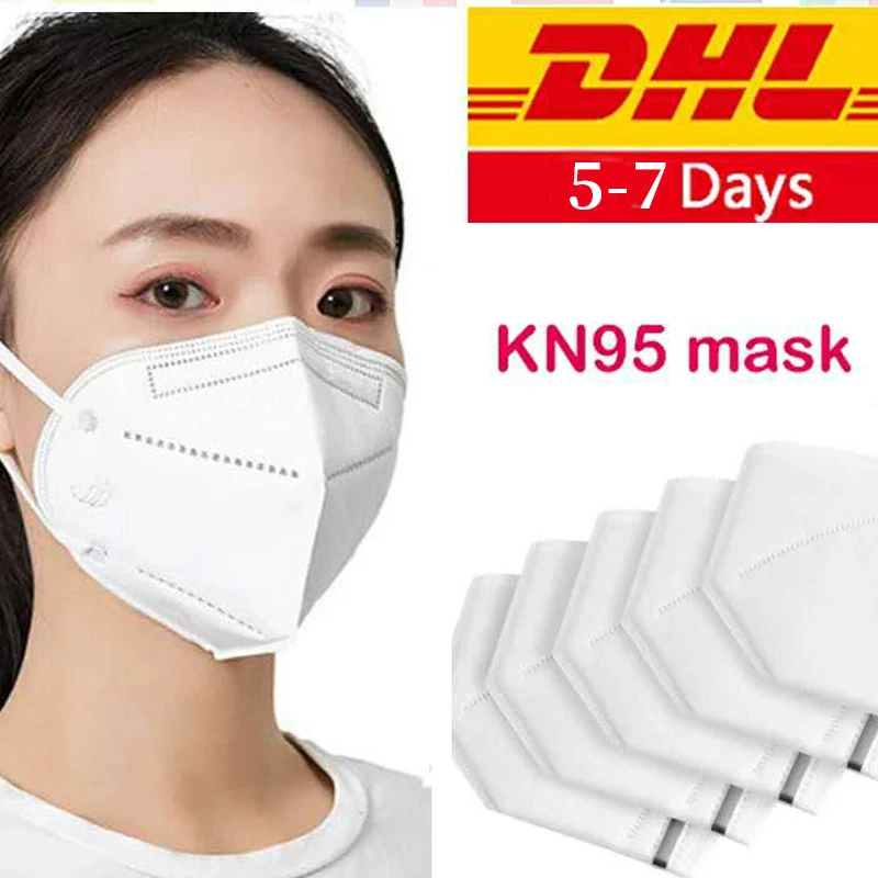 

Disposable mask Dustproof Face Mouth Masks Anti PM2.5 Anti Influenza Breathing Safety Masks Face KN95 MASK Respirator