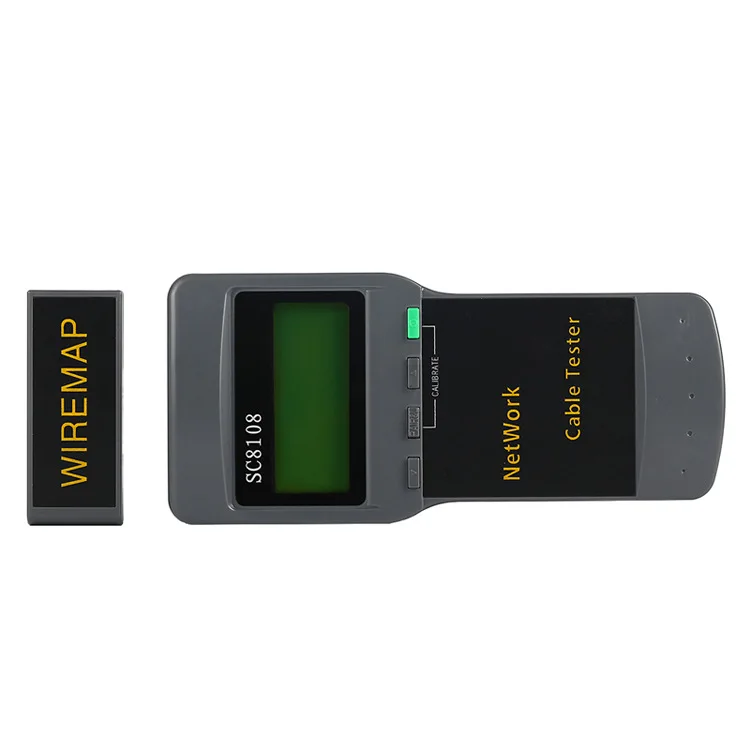 SC8108 Portable LCD Network Tester Meter LAN Phone Cable Tester Meter With LCD Display RJ45Top Quality 2