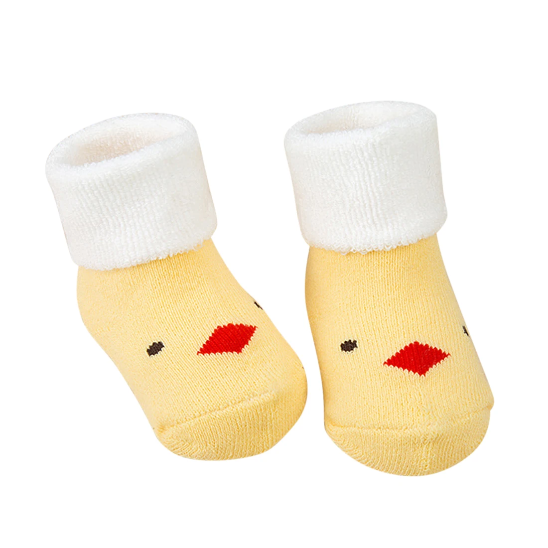 Весенне-зимние детские носки для девочек и мальчиков, хлопковые детские Нескользящие носки-тапочки, плотные теплые носки с изображением животных, махровые носки для новорожденных - Цвет: 16
