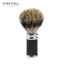 Щетка для бритья из барсука и цинкового сплава, Мужская щетка для бритья, аксессуары для бритья