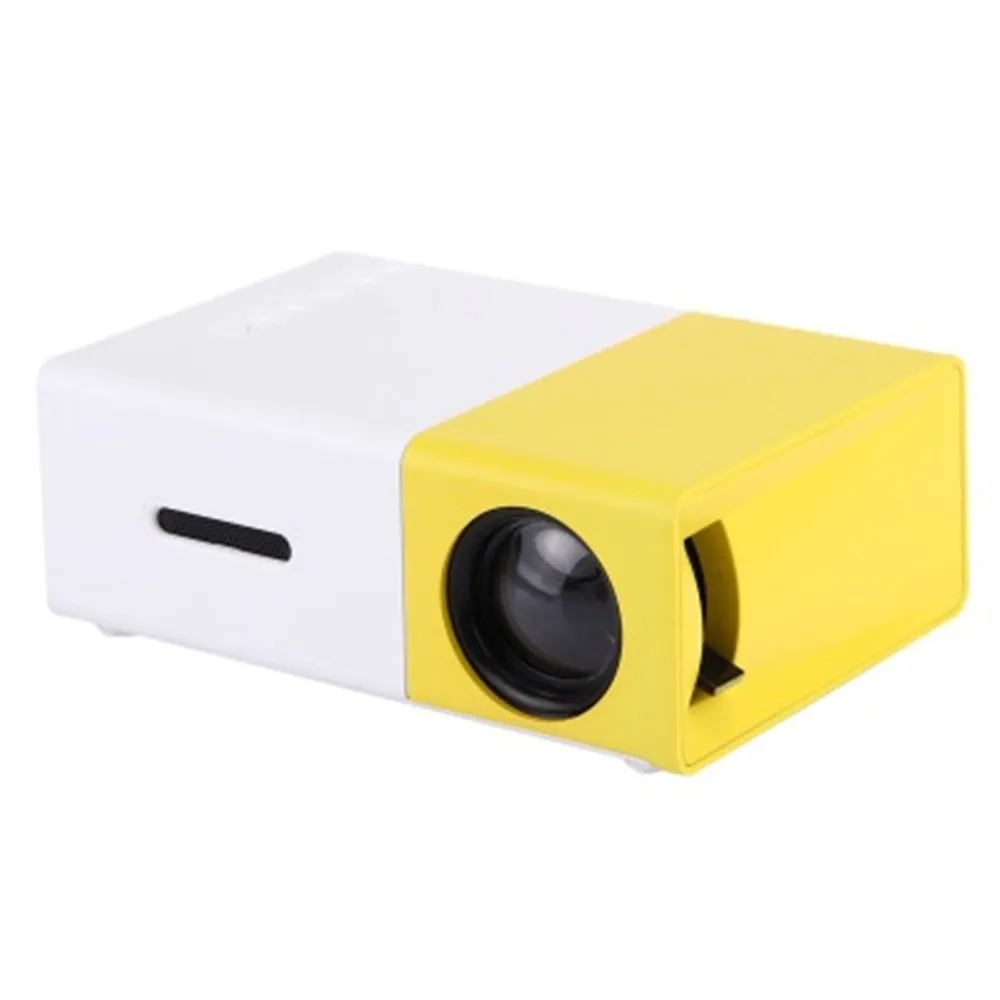 Mini Projector Portable Color with HDMI USB AV Interfaces and Remote Control Full format video player MP4, RMVB, AVI, RM,etc S23 - Color: EU