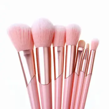

7Pcs Plastic Handle Makeup Brushes Foundation Blush Cosmetic Tools Applicators