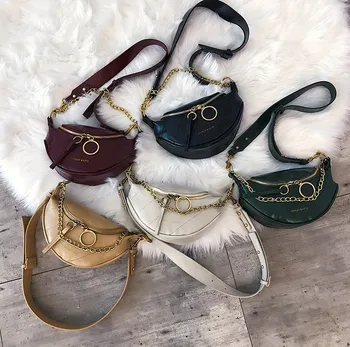 

Autumn and winter waist bag trendy Korean fashion chain single shoulder shoulder chest bag