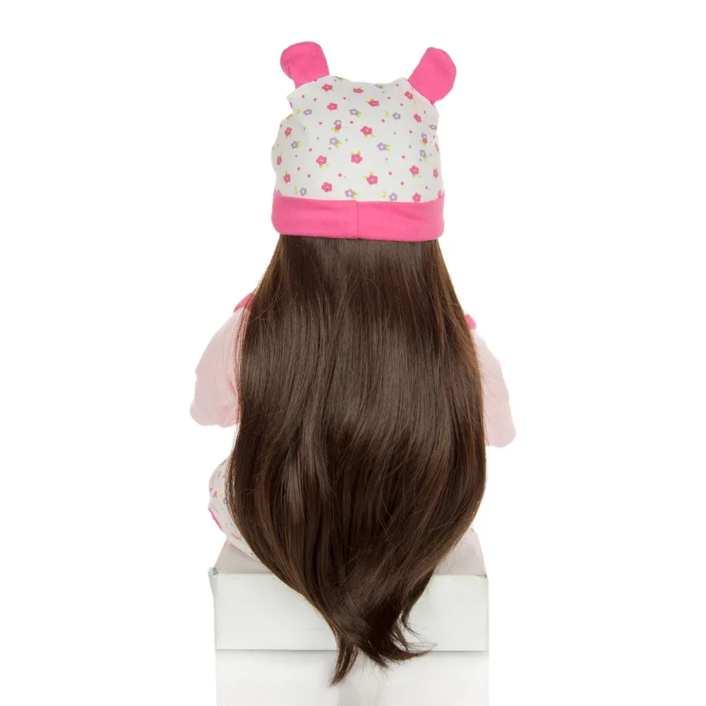 Lovely Princess girl Cotton Reborn Baby Doll Realistic Dress Up Toys Soft Vinyl Lifelike Bonecas Meninas Doll For Children gift Lovely Princess girl Cotton Reborn Baby Doll Realistic Dress Up Toys Soft Vinyl Lifelike Bonecas Meninas Doll For Children gift