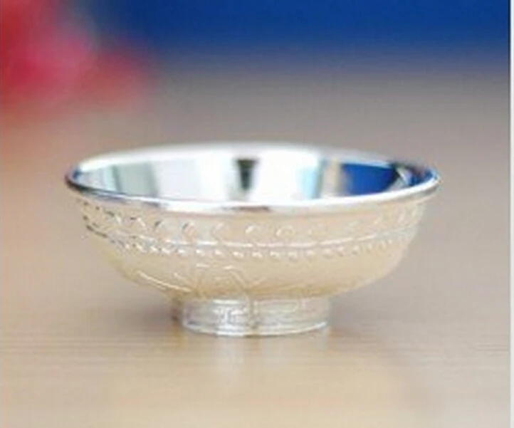 717 + Лори прекрасный дизайн стиль античная резьба белый тибетский серебряный