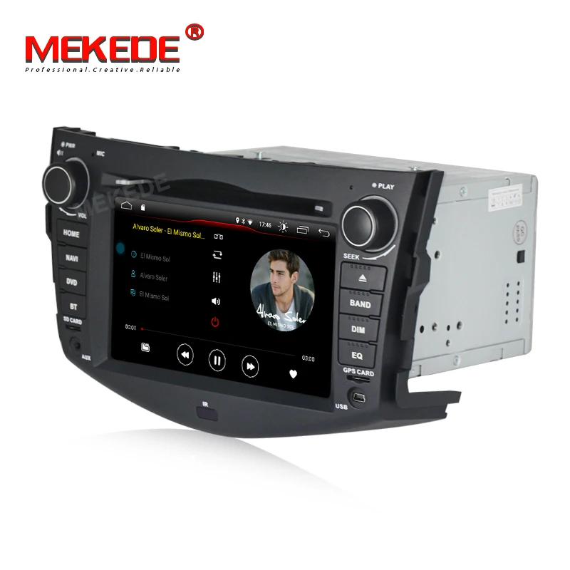 Новое поступление! 7-дюймовый 2din android 9,0 Автомобильный gps dvd плеер для Toyota RAV4 для Toyota Previa Rav 4 2007-2011 с поддержкой Wi-Fi bluetooth Радио RDS