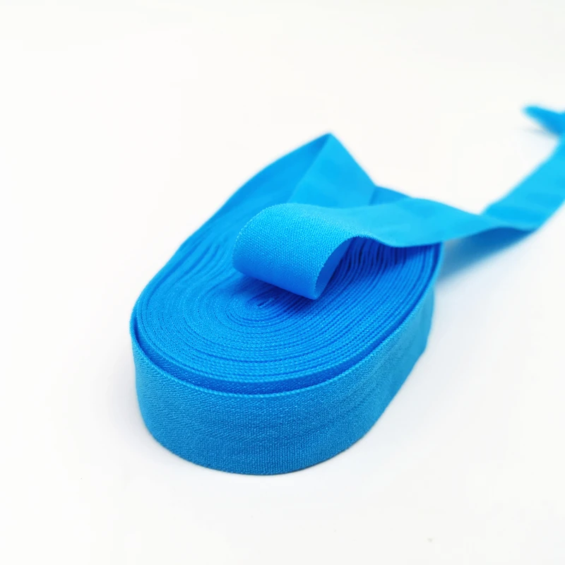5 ярдов 15 эластичные нитки спандекс Лента Многоуровневая кружевная ткань для шитья отделка поясной ленты аксессуары для одежды - Цвет: Lake Blue