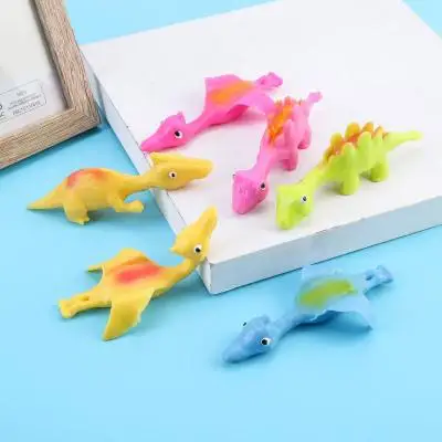Funny Gift Ejection Dinosaur Fidget Toy Practical Joke Toys Finger Slingshots 