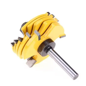 

1Pcs Matched Tongue Groove Router Bit Set 3 Wing 1/2 /1/4 Shank Cutter Yellow