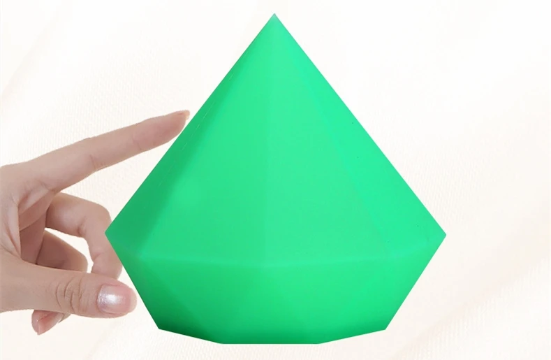Creative Silicone Led Colorful Diamond Night Light USB Charging Pat Light for Home Bedside Decor Xmas Children Birthday Gift