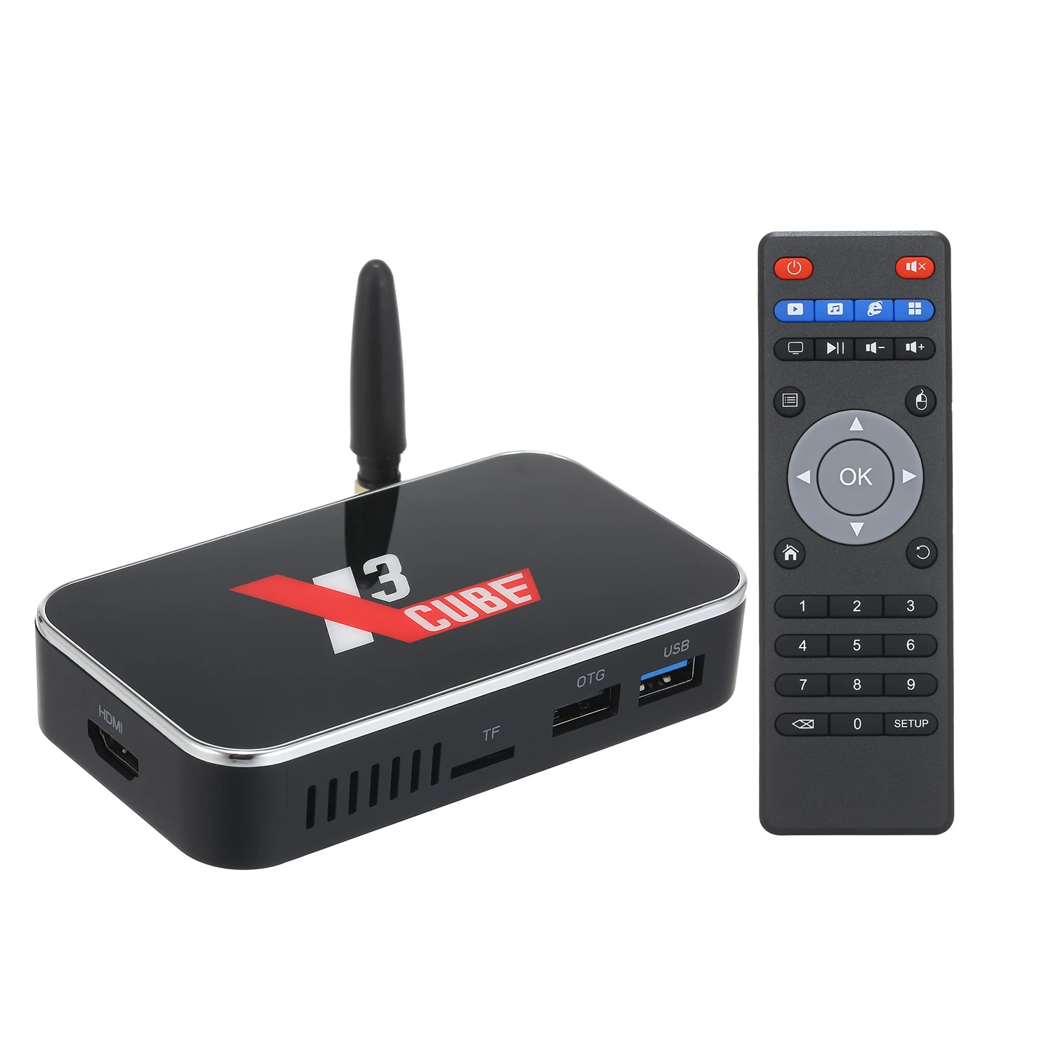 ТВ приставка X3 CUBE для Smart TV Android 9 0 BT 4K 1080P медиаплеер 2 4 ГГц/с Wi Fi Гб 32 ГБ + 16