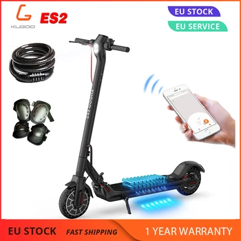 Billig KEINE STEUER KUGOO Kirin ES2 Elektrische Roller 350W Disk Bremse Motor LCD Display Bildschirm 7,5 AH E Roller Max 25KM/H 8,5 Reifen PK M365
