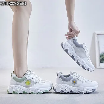 

Casual Shoes Women Chunky Sneakers Fashion Dad Shoes For Women Spring Autumn White Shoes Student lace up Vulcanize Shoes A13