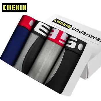 

4pcs Men's Underpants Male Panties Men Underwear Boxer Man Boxers Hombre Cuecas Comfortable Solid Boxershort Fashion BS70