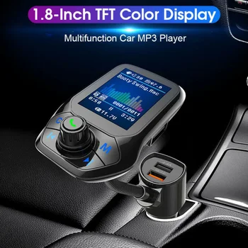

4 DBm 12-24V Car Bluetooth FM Transmitter MP3 Player Hands Free Radio Adapters