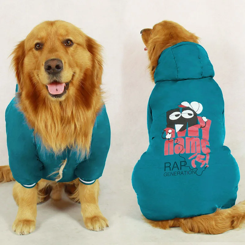 Large Dog Clothing Winter Big Dog Costume Outfit Golden Retriever Labrador Dobermann Clothing Jumpsuit Warm Dog Coat Jacket