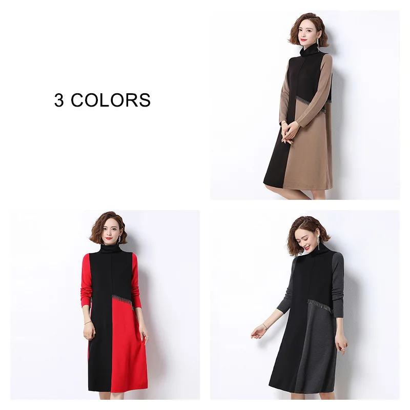 COODRONY Brand Autumn Winter Warm Long Female 2020 Pullover Sweaters Casual Stand Collar Soft Women Oversize Jumper W1130