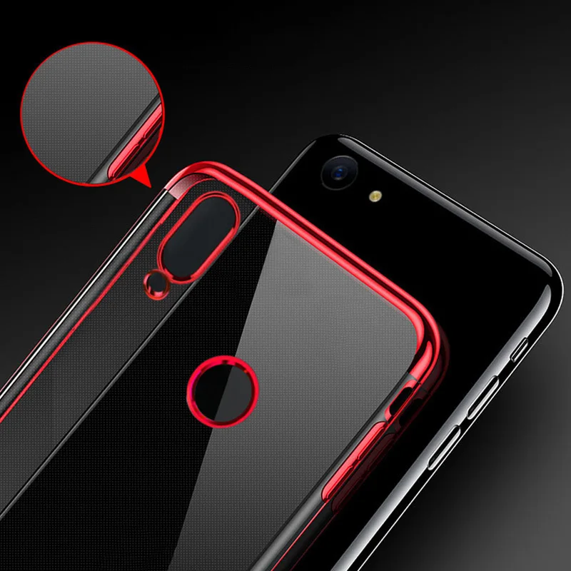 

For Huawei P Smart 2019 Case Plating For Huawei Honor 8x max 7x Soft Transparent TPU Cover For Huawei P Smart Honor 8x 8c Funda