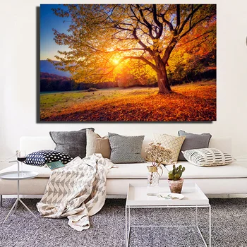 

Sunset Beautiful Scenery Canvas Painting Nature Landscape Prints and Posters HD Wall Art Picture for Living Room Home Decoration