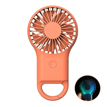 

Portable Fan Quiet Handheld Fan with LED Light Clasp 3 Speed Personal Mini Fan USB Powered Mini Fan вентилятор Air Cooler