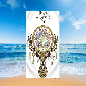 

Dreamcatcher 3D digital printing rectangular beach towel microfiber swimming pool seaside cushion bath towel Yoga mat T514