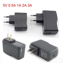 5V 0.5A 1A 2A 3A Micro USB Зарядное устройство стены переменного тока в постоянный ток зарядки Универсальный USB Мощность адаптер питания 100 V-240 V Выход телефон Мощность банка