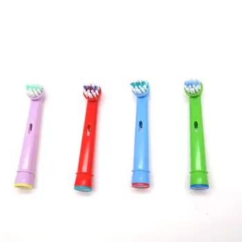 

4pcs Children Replacement toothbrush Head Electric Brush Heads Oral Hygiene for Oral B colorful tooth brush heads