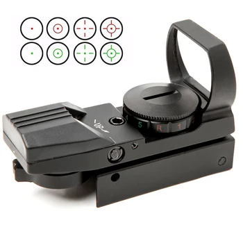 

Hot 20mm Rail Riflescope Hunting Optics Holographic Red Dot Sight Reflex 4 Reticle Tactical Scope Collimator Sight
