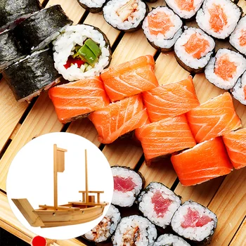 

1 Pc Practical Portable Durable Lightweight Food Serving Dish Sushi Plate Boat Sushi Boat for Hotel Restaurant