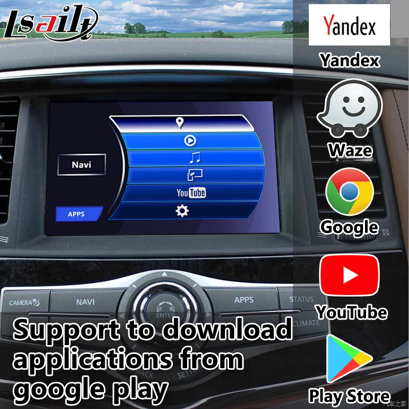 Мультимедийный видеоинтерфейс Android 9 0 с поддержкой Android/CarPlay auto для Infiniti 2018 2020 QX80