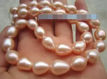

natural 18" AAA 9-10MM SOUTH SEA GOLD PINK PEARL NECKLACE 14K CLASP