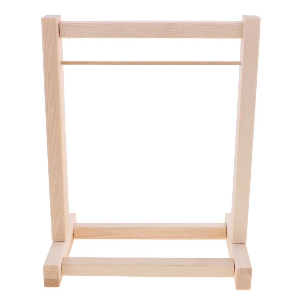 Wooden DIY Assembled Garment Rack Clothes Organizer for 1/3 1/4 1/6 BJD AOD Doll, Hangers for Blythe Azone Handbags Hats Scarf