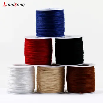 

100Meter 1.0mm Cotton Cord Chinese Knot Macrame Cord Bracelet Braided String Beading Craft DIY Jewelry Cord Thread