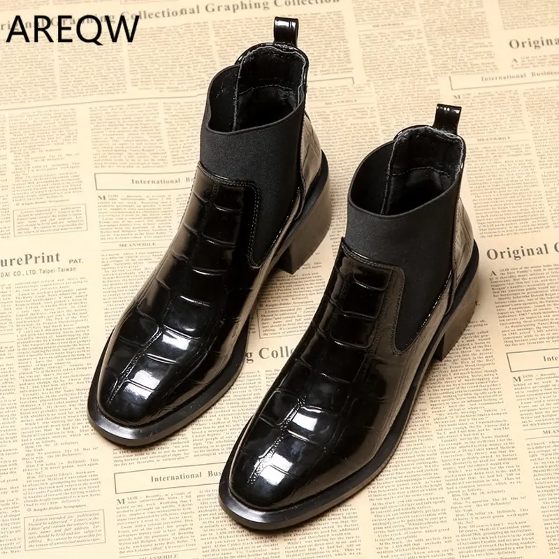 Женские ботильоны ботинки мартинсы повседневная обувь на осень и зиму модные