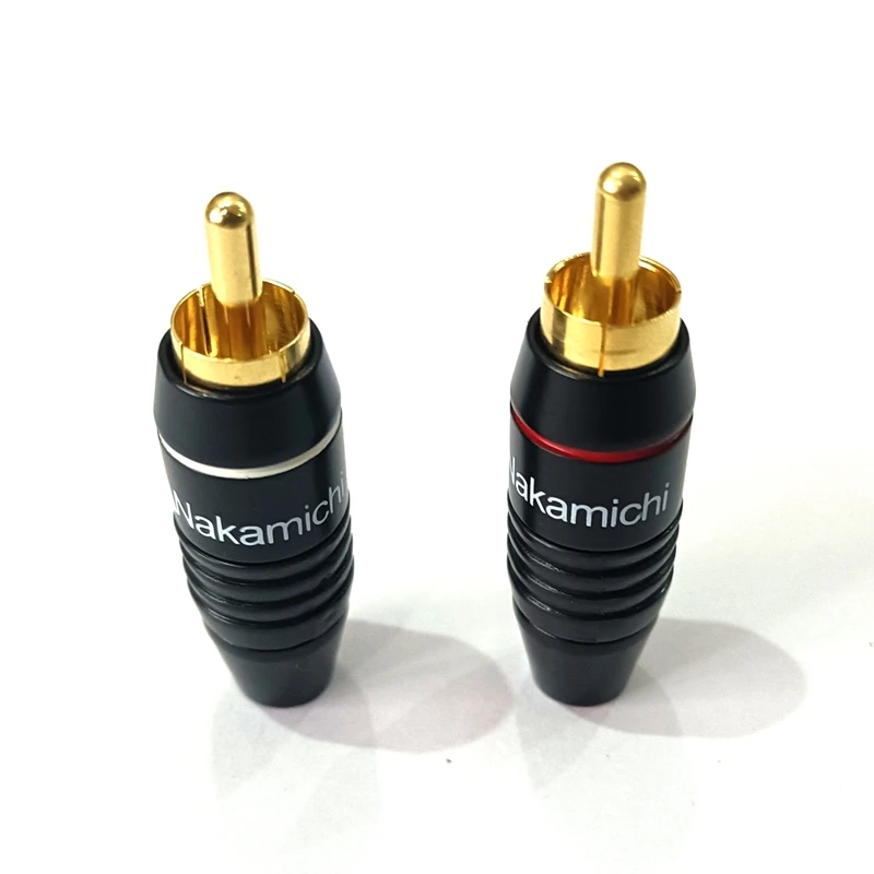 8 шт 12 24 50 в наборе высокое качество Nakamichi RCA штекер припоя адаптер 24K позолоченный